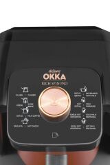 OK0020 Okka Rich Spin Pro Çelik Cezveli Közde Sütlü Türk Kahve Makinesi - Bakır 5 Fincan