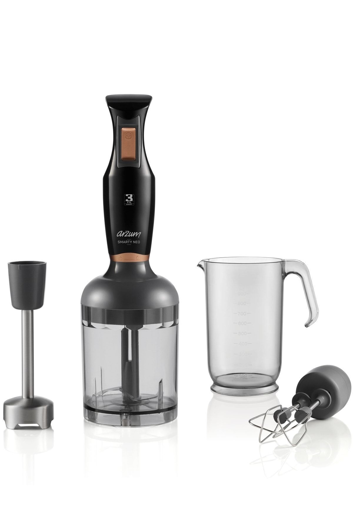 Arzum Ar1108-s Smarty Neo Siyah Blender Seti - Siyah
