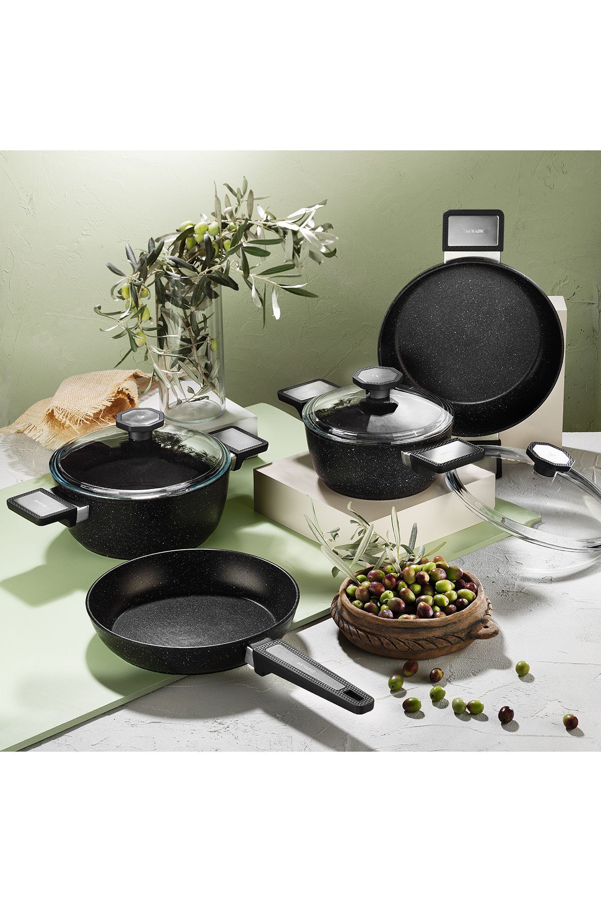 Aryıldız Vortex Galaxy 7 Parça Tencere Seti