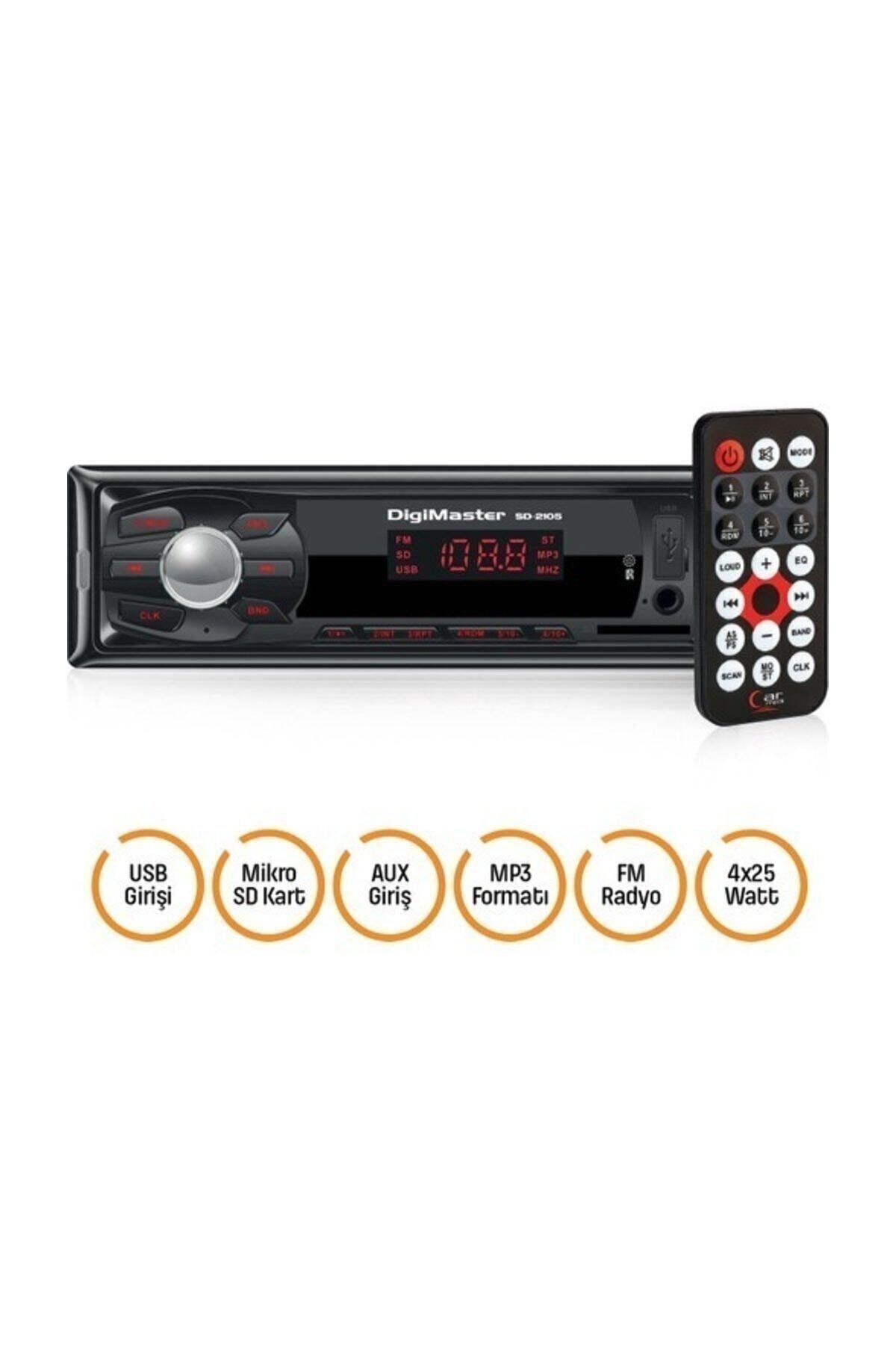 Goldmaster / Sd-2105 Uzaktan Kumandalı - Mp3 Özellikli Oto Teyp