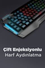 Kb-r63 Stage Rainbow Rgb Aydınlatmalı Makrolu Gaming Oyuncu Klavyesi