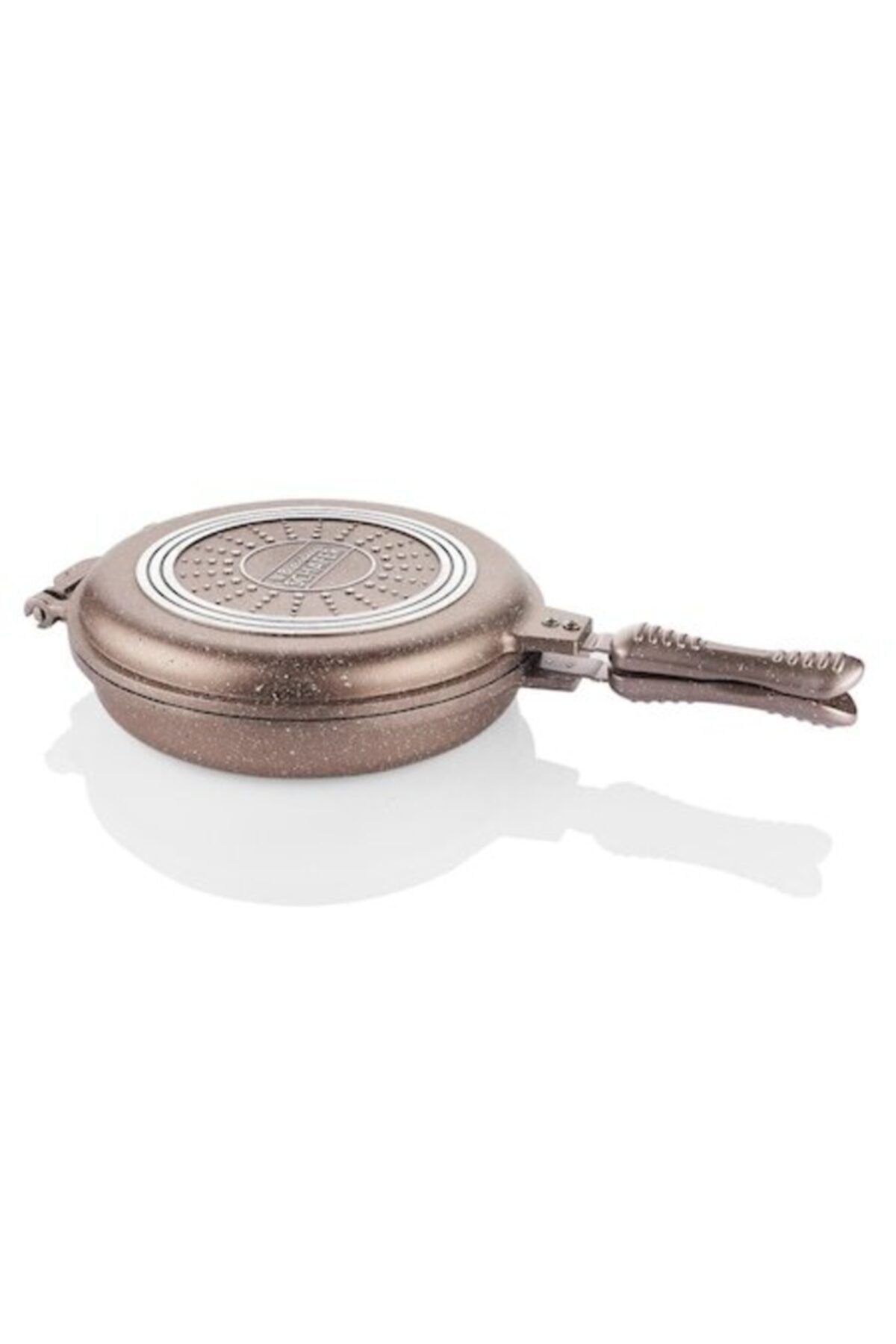 Rose Gold Yuvarlak Double Grill Pan 30 cm