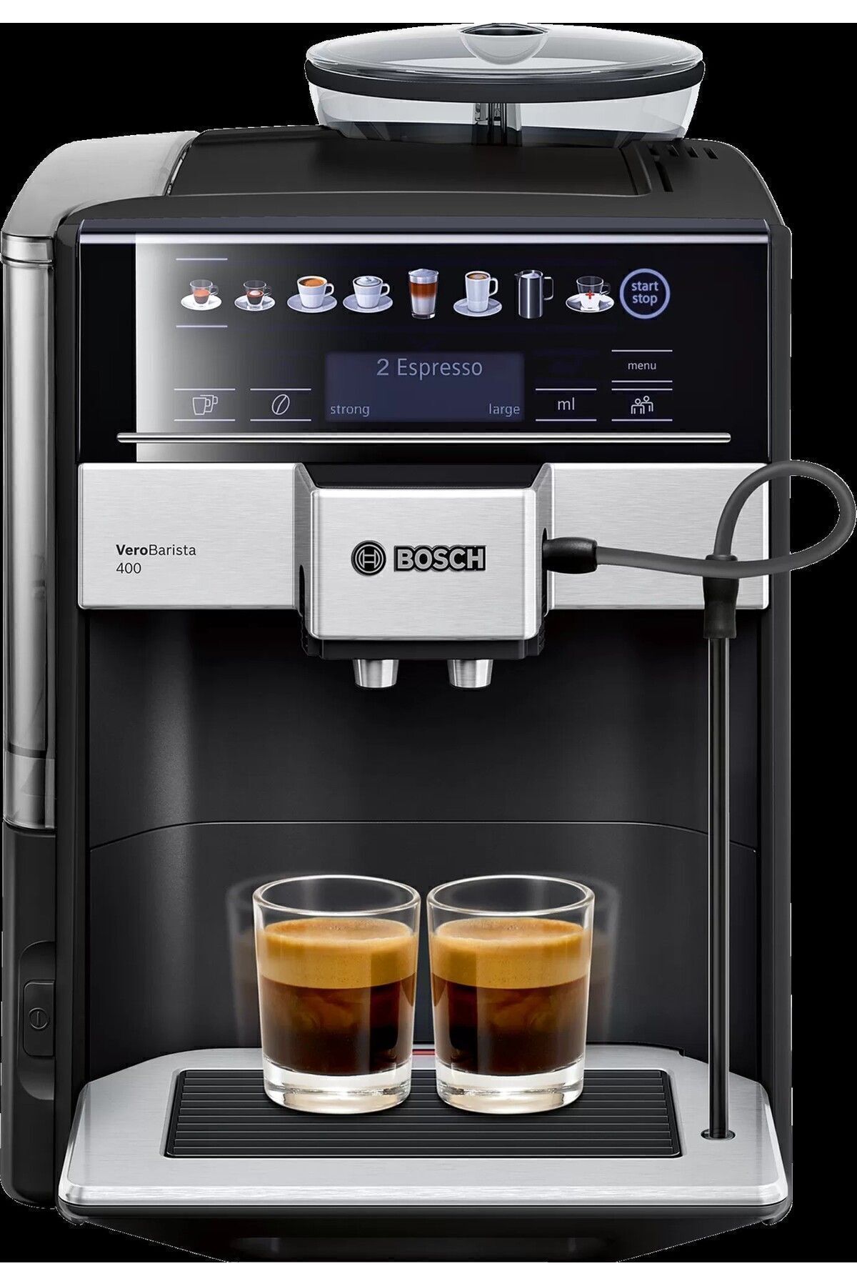 TIS65429RW Tam Otomatik Kahve Makinesi Vero Barista 400 Metalik safir siyahı