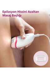 BRE255/05 Kablolu Epilatör,Bacak İçin Kullanım,Işık Özellikli,3 Ek Parçalı,2 Hız Ayarı