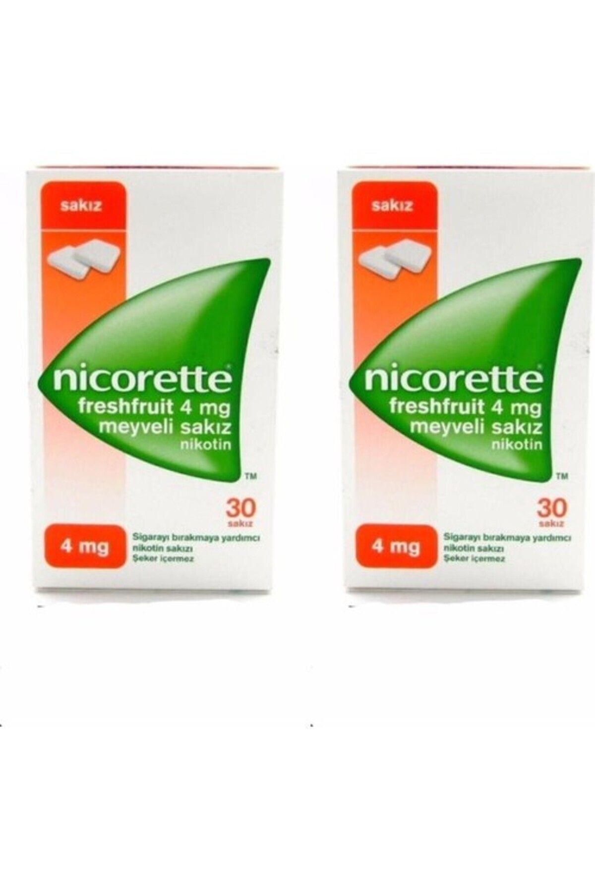 Nicoretde 4mg Freshfruit Meyveli Sakız 30LU 2 Kutu