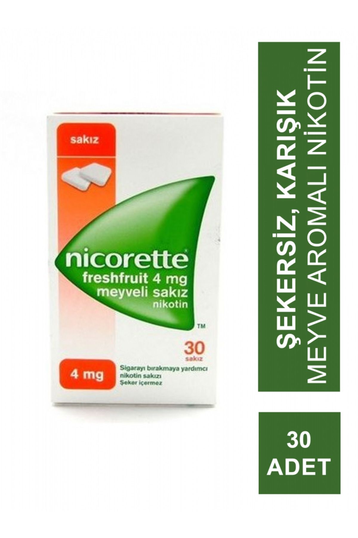 Nic0rette Nico Nikotin Sakızı 4 Mg Meyveli