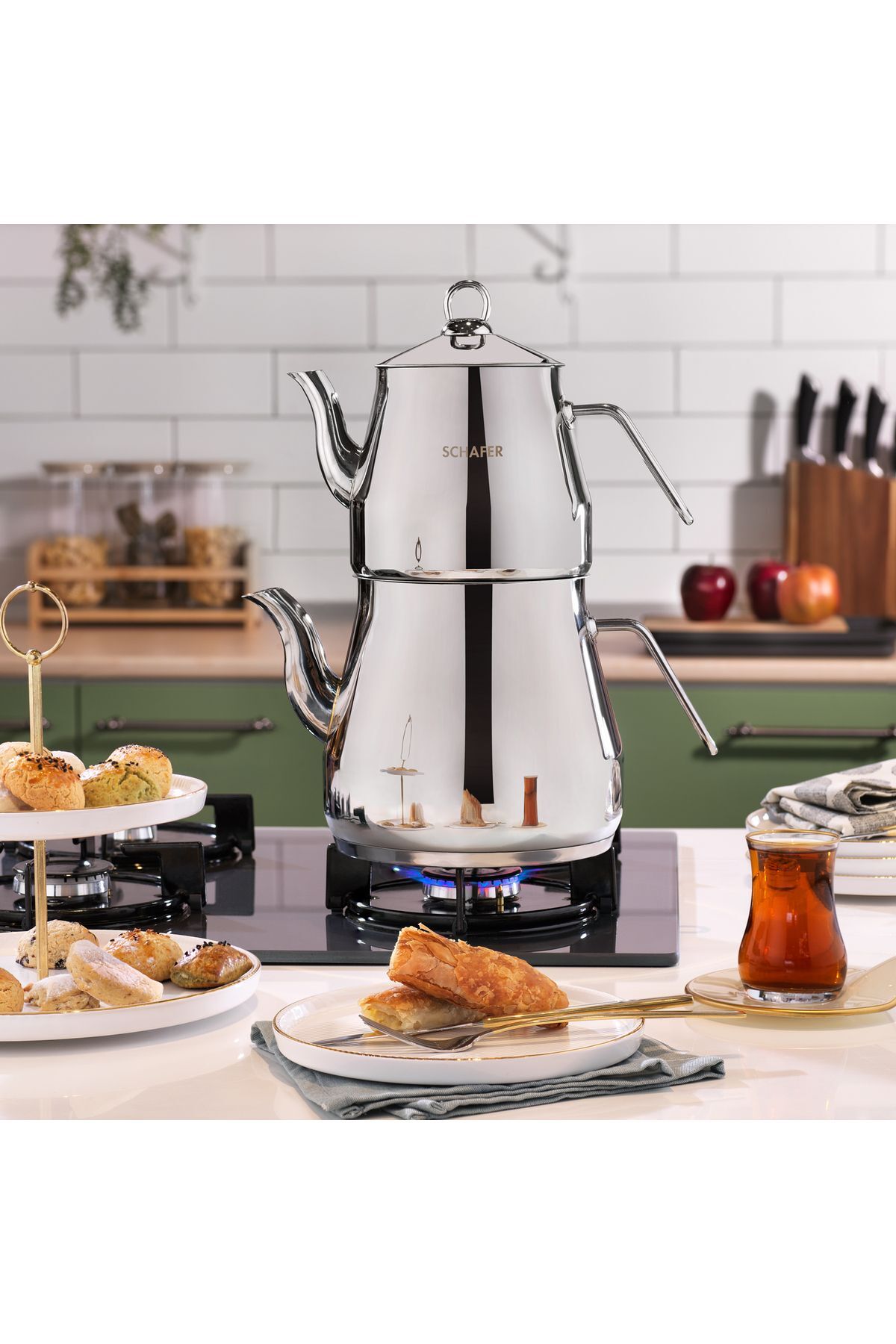 Schafer Prochef Mega Boy Çaydanlık