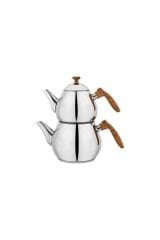Schafer Tea Chef Orta Boy Çaydanlık Takımı 4 Parça-Kahve - Kahverengi