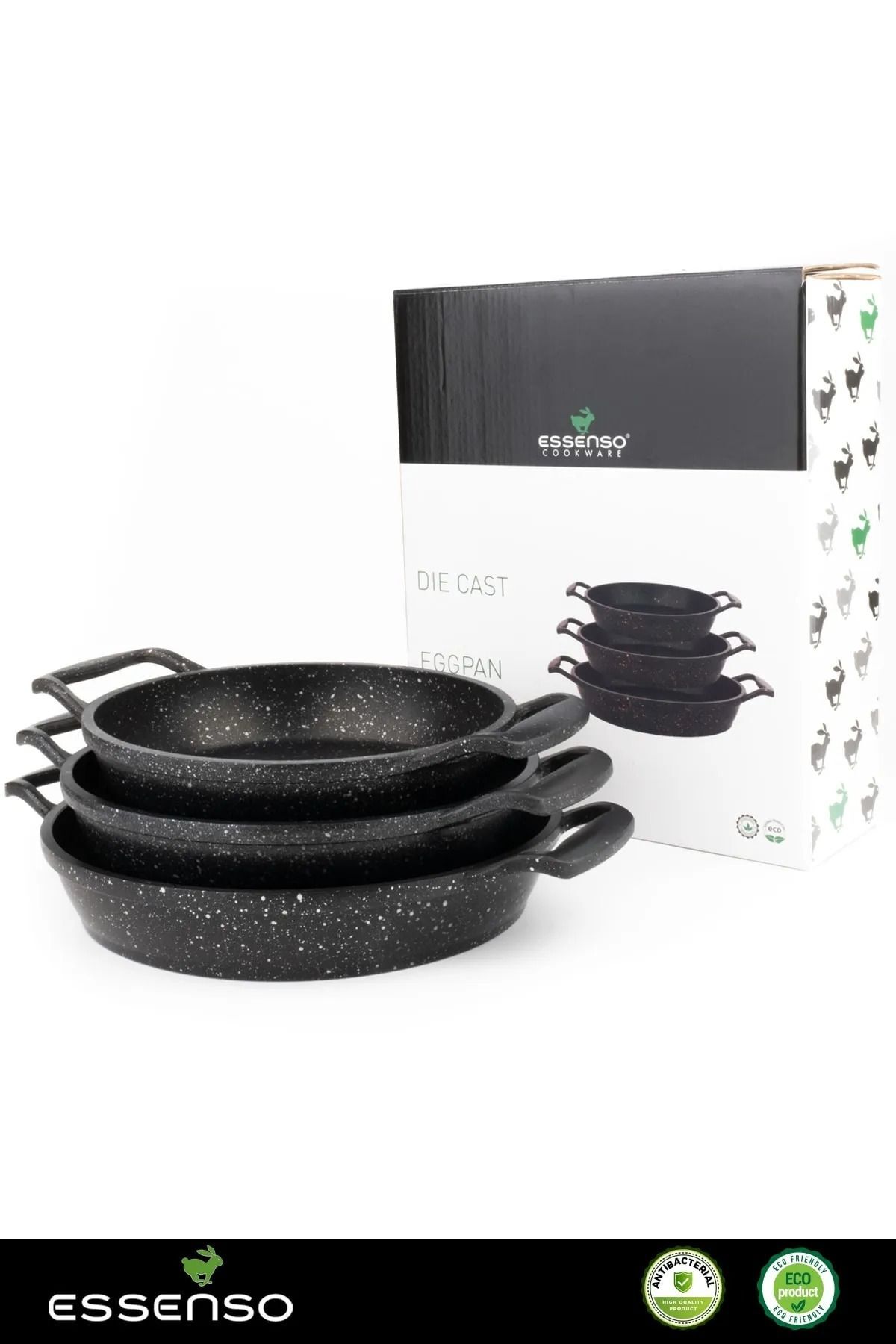 Essenso SILVER DÖKÜM SAHAN SETİ (18-20-22 CM)