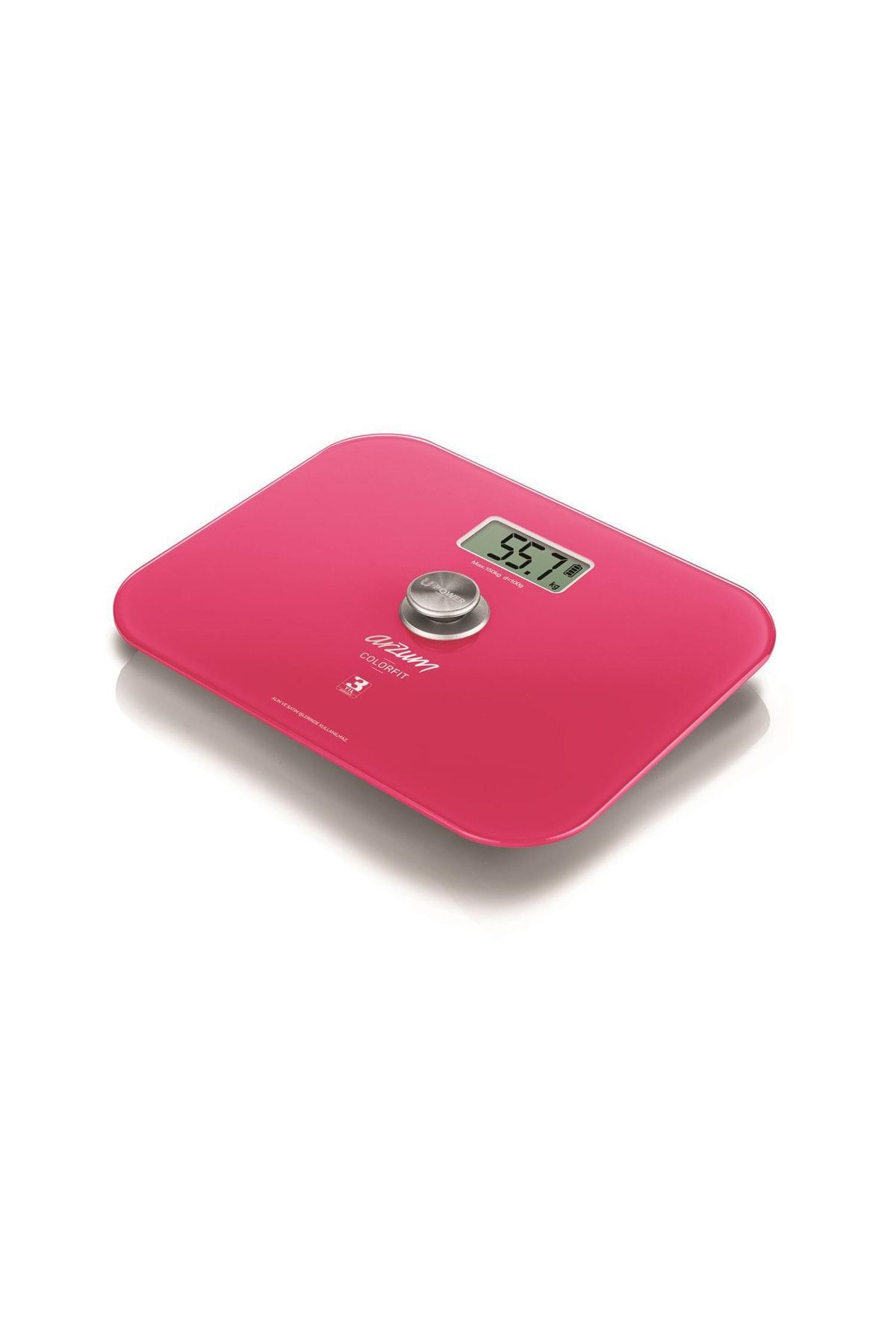 Ar5034 Colorfit Çevre Dostu Pembe Cam Dijital Baskül