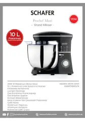 Schafer Prochef Maxi 10 L Standlı Mikser Siyah