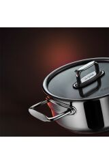 Colombus Paslanmaz Çelik Kısa Tencere 26 Cm