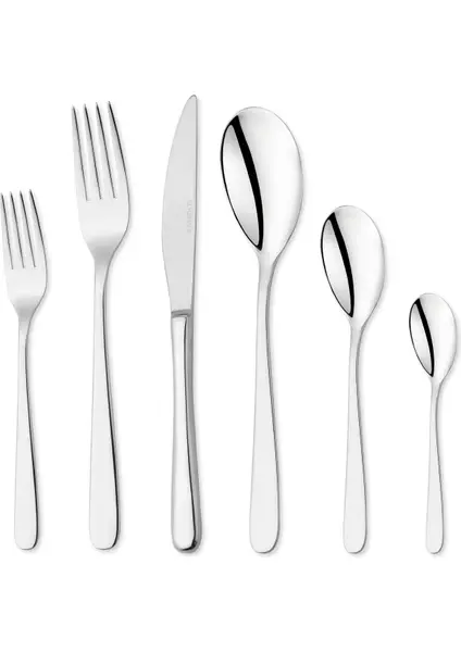 Schafer Hamburg Gümüş03 72 Parça 12 Kişilik Çatal Kaşık Bıçak Takımı