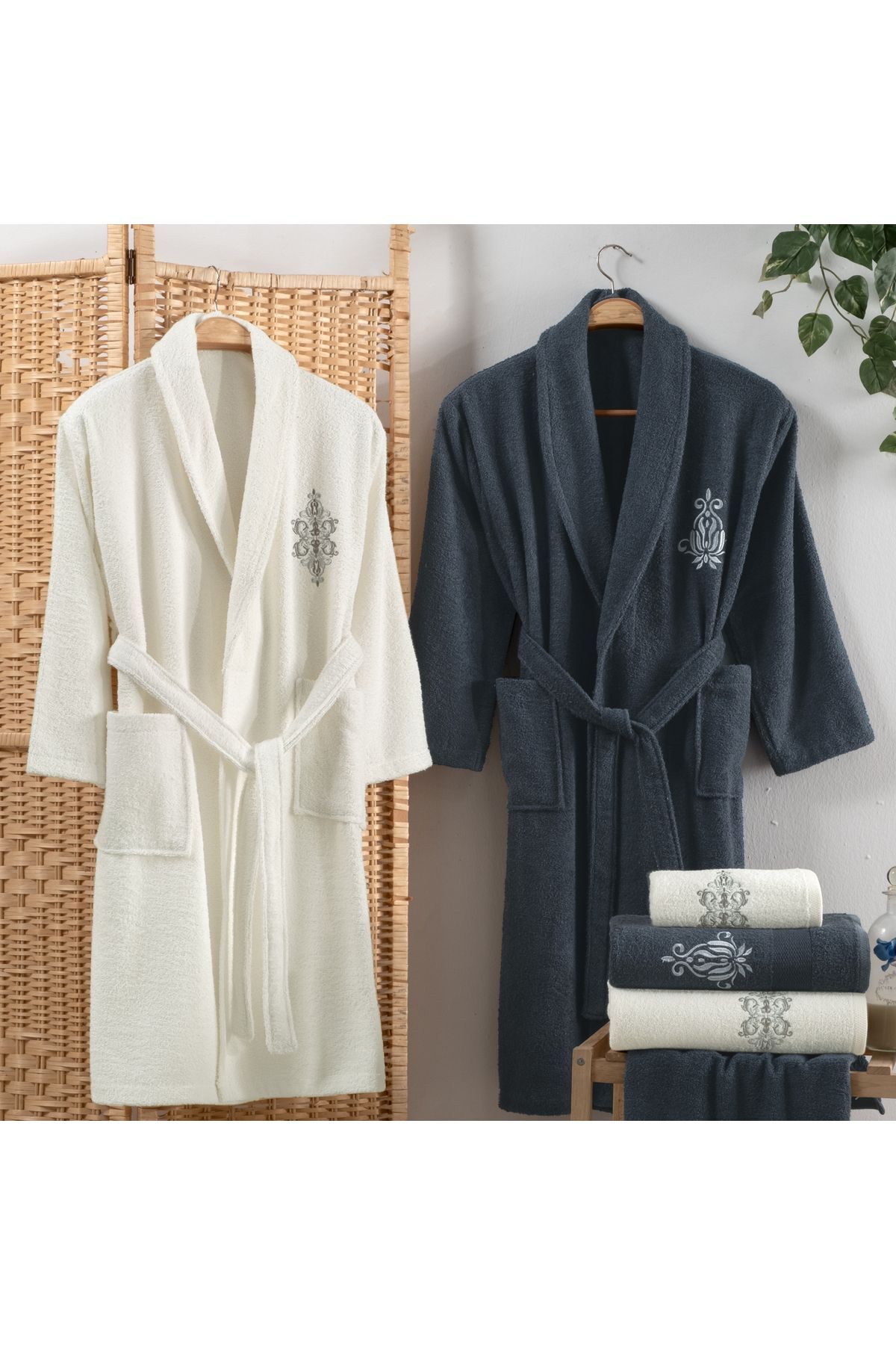 Rossi Banyo Seti-6 Parça-Antrasit