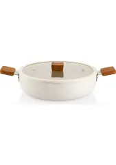 Schafer Ceramoni 28 cm Seramik Basık Tencere