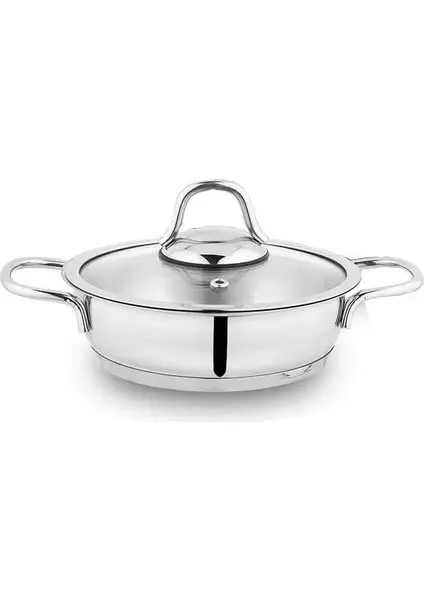 Schafer Held 20 cm Cam Kapaklı Çelik Sahan