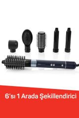 AR5166 Revolution BLDC Ionic Hava Üflemeli Saç Şekillendirici 6 Farklı Başlıklı, 1500W, Siyah