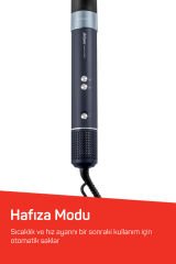AR5166 Revolution BLDC Ionic Hava Üflemeli Saç Şekillendirici 6 Farklı Başlıklı, 1500W, Siyah