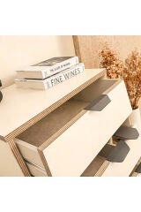 5 Çekmeceli Geniş Şifonyer Beyaz Bebek Ve Yatak Odası Çamaşırlık Dolabı 105 cm