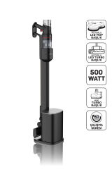 AR4211 MagiClean FlexBin İstasyonlu Dikey Şarjlı Süpürge 500W, BLDC Motor, Siyah