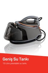 AR6048 SteamArt Plus Buhar Kazanlı Ütü 3000W, 1.5 L Su Tankı, Gri