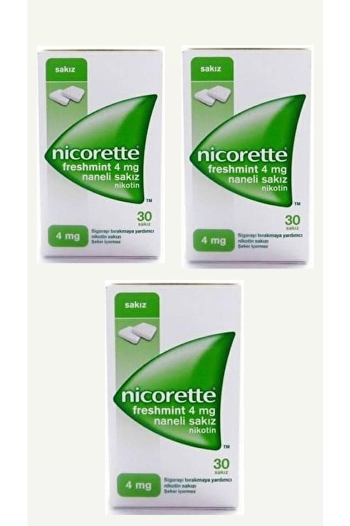 Nicorette 4 Mg Naneli Sakız 3lü Paket