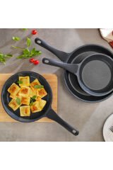 Stark Döküm Tava Seti 3 Parça-Gri