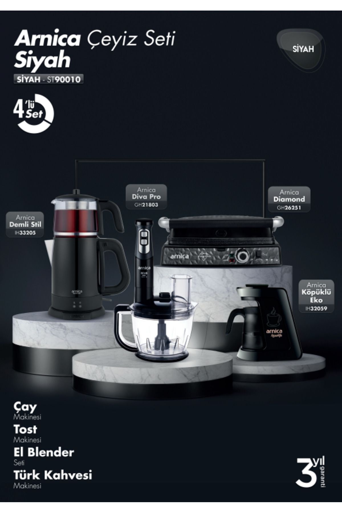 4'lü Elektronik Çeyiz Seti St90010