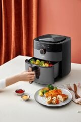 AR2074(AR2091)-B Airtasty XL Yağsız Fitöz Airfryer, 6 Litre Kapasite, Bakır