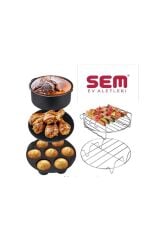 Akıllı Fritöz Airfryer Pişirme Aparatları Aksesuar Yağsız Kızartma Tavalar