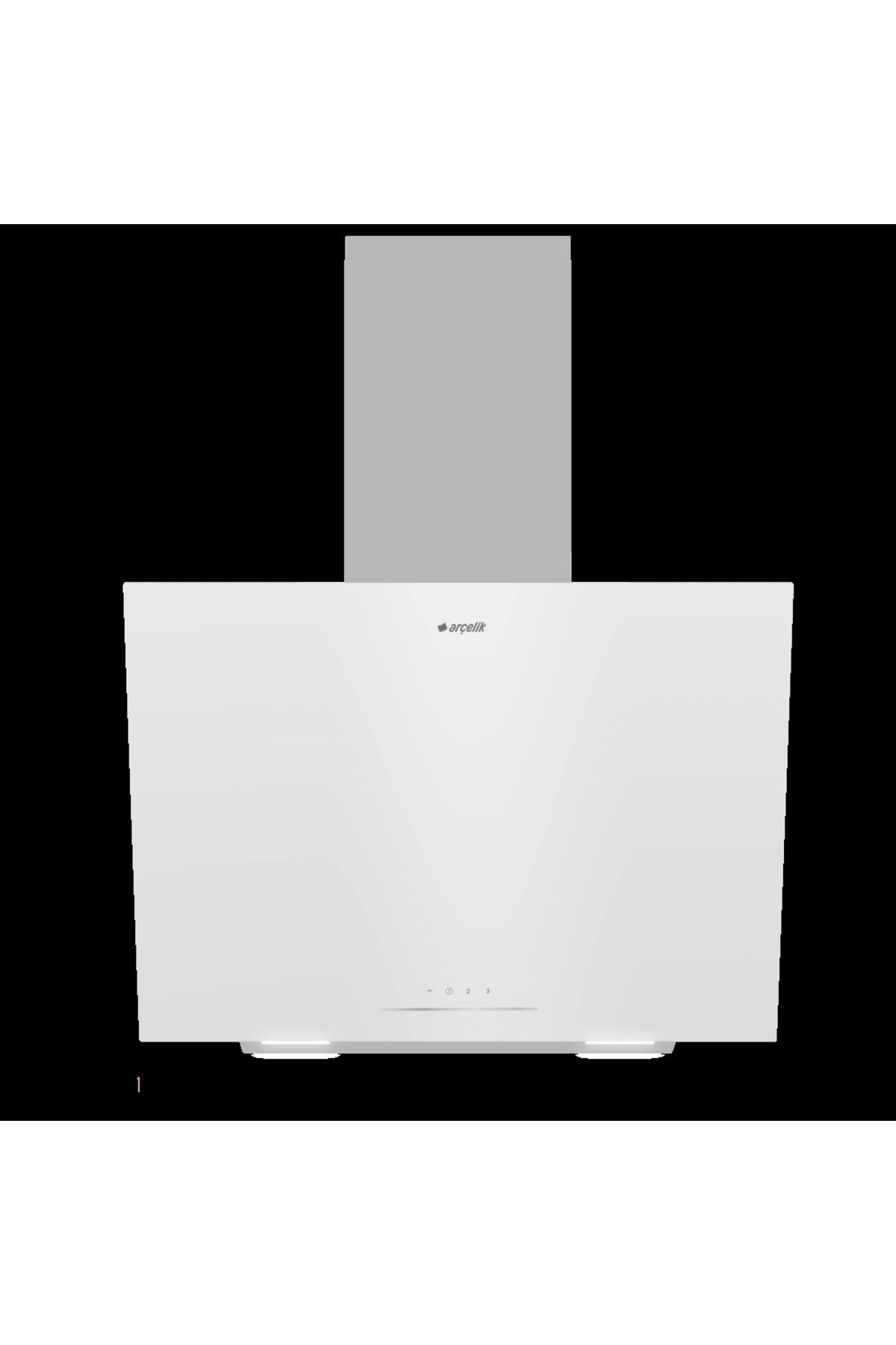 Ade 604 B Ankastre Eğimli Davlumbaz Beyaz