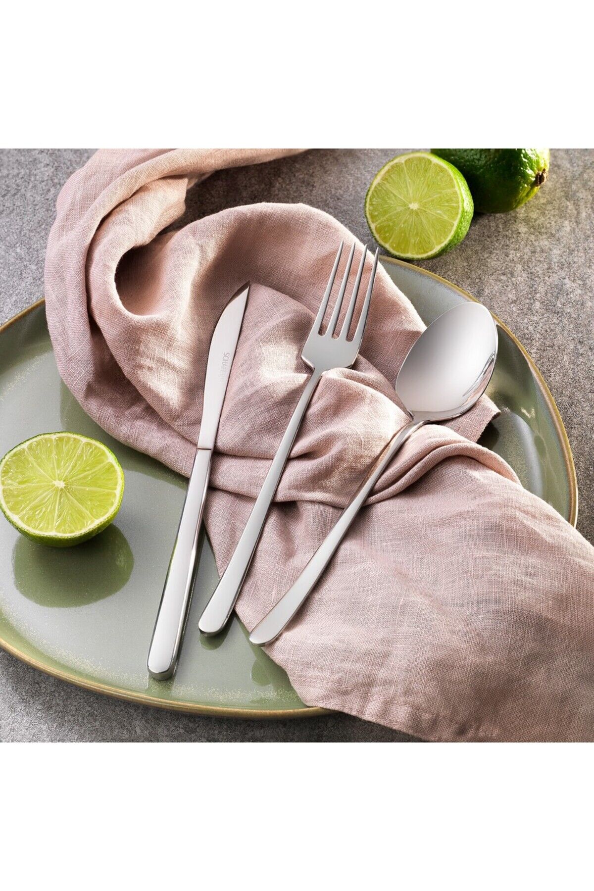 Hamburg 72 Parça Çatal Kaşık Bıçak Takımı-Gümüş05