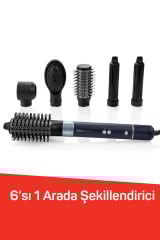AR5166 Revolution BLDC Ionic Hava Üflemeli Saç Şekillendirici 6 Farklı Başlıklı, 1500W, Siyah