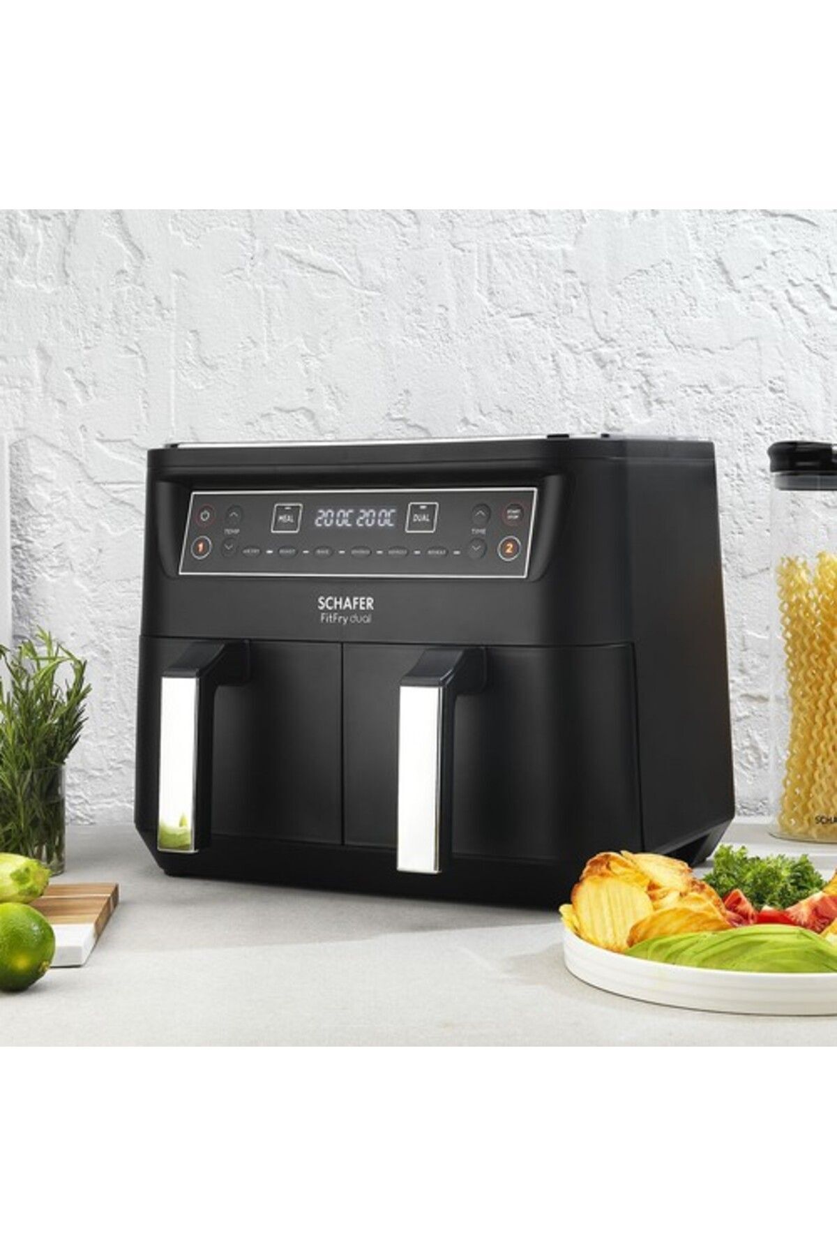 Thermochef Dual Dijital Airfryer/sıcak Hava Fritözü