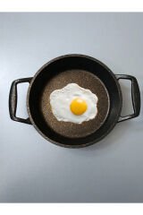 Netcool Kitchen Essenso Döküm Granit Sahan Tava 18 cm | Siyah | Yapışmaz Taban