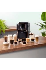 OK0028 Okka Espresso Pro M Tam Otomatik Espresso Makinesi, 11 Sıcak ve Soğuk İçecek, Bakır