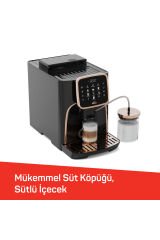 OK0028 Okka Espresso Pro M Tam Otomatik Espresso Makinesi, 11 Sıcak ve Soğuk İçecek, Bakır