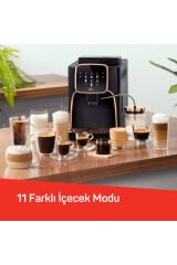 OK0028 Okka Espresso Pro M Tam Otomatik Espresso Makinesi, 11 Sıcak ve Soğuk İçecek, Krom