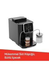 OK0028 Okka Espresso Pro M Tam Otomatik Espresso Makinesi, 11 Sıcak ve Soğuk İçecek, Krom