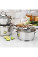 Schafer Eva 6 Parça Çelik Tencere Seti